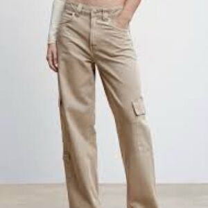 MNG by Mango Cargo Jeans wide leg